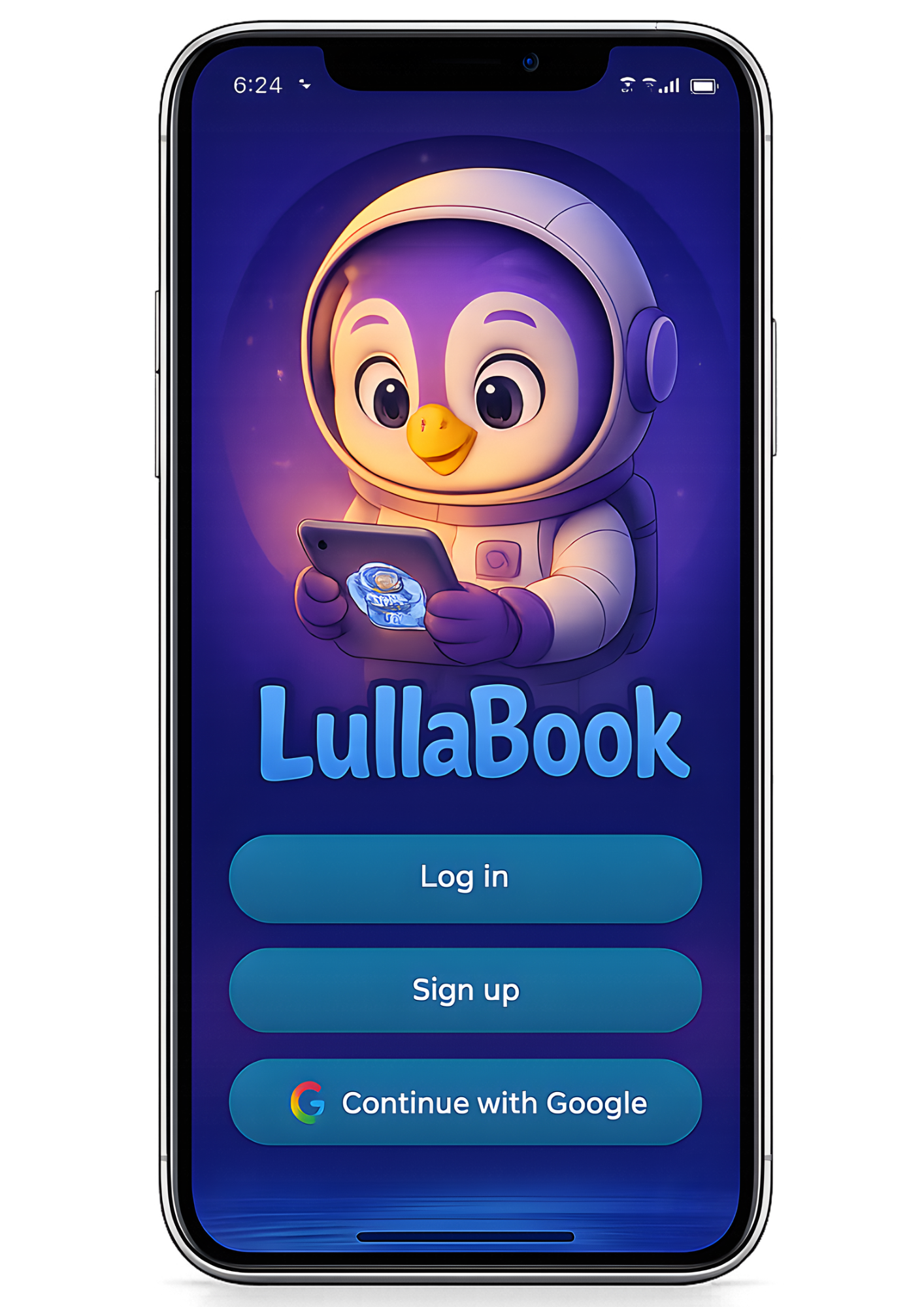 LullaBook app audio player screen